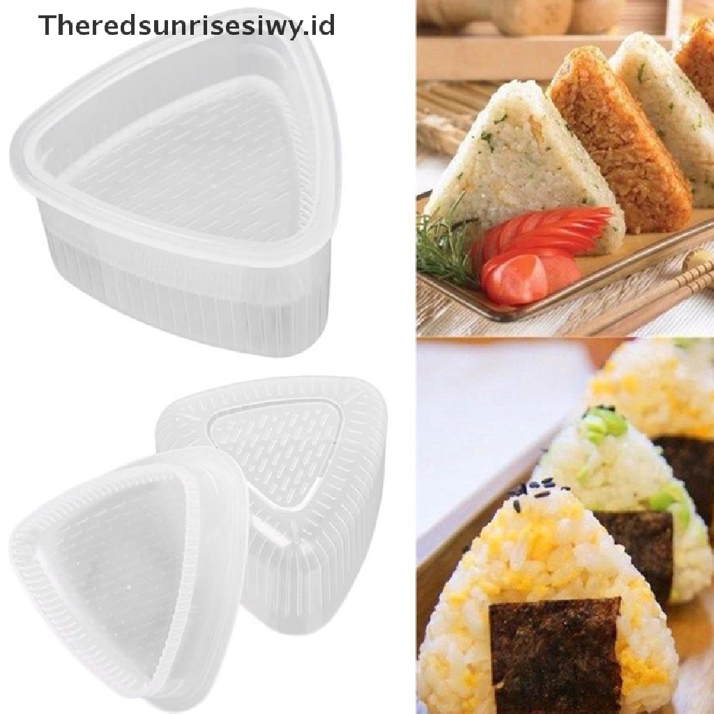 # Alat Rumah Tangga # 2pcs Cetakan Sushi Onigiri Nasi Bola Makanan DIY