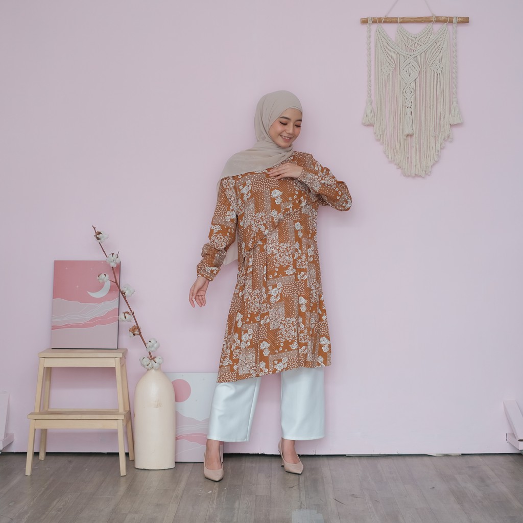 TUNIK MALIKA - MUSLIM WANITA RAYON VOILD by Raline Mode
