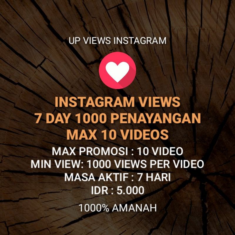 Instagram Views Paling Murah (Paket Hemat)