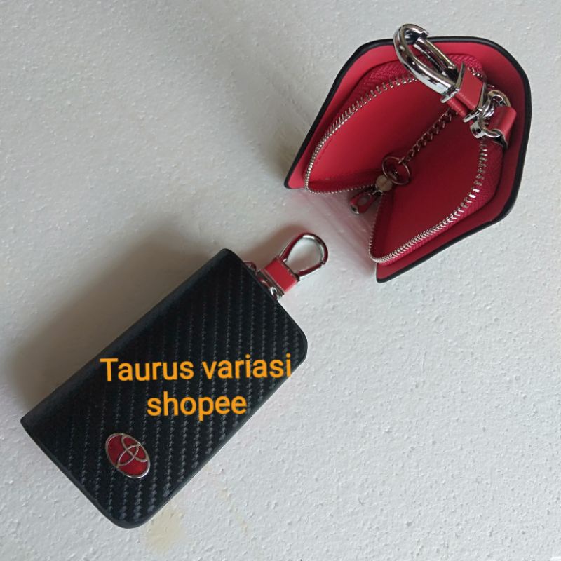 Dompet Stnk Plus Gantungan Kunci Motor/Mobil Logo TOYOTA AVANZA/AGYA/CALYA/INNOVA/FORTUNER/ETIOS/YAR