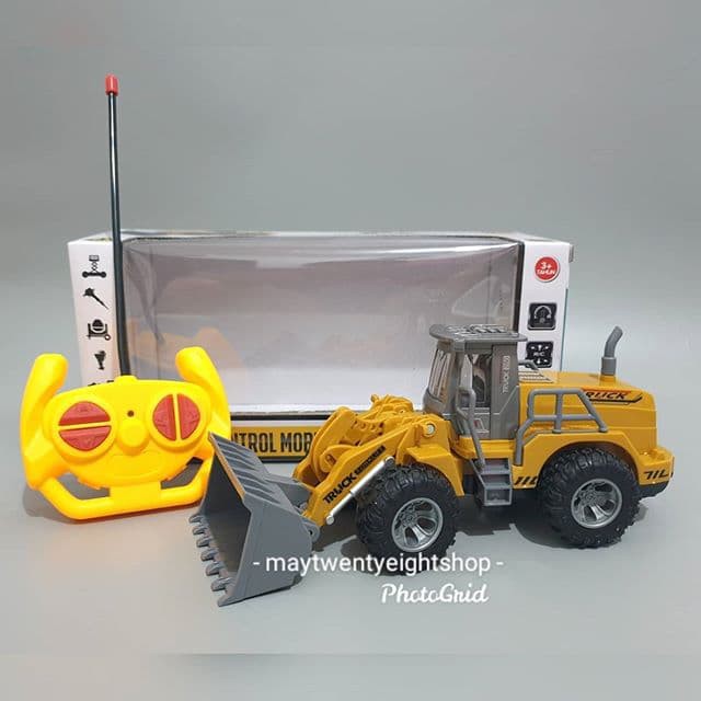  Mainan  Remote Control Forklift Truck Engineering Power Car 