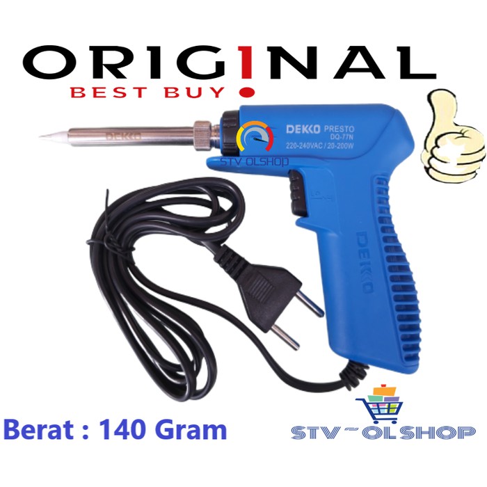 Solder Gun DEKKO DQ 77 N / Solder Tembak DEKKO 20 - 200W