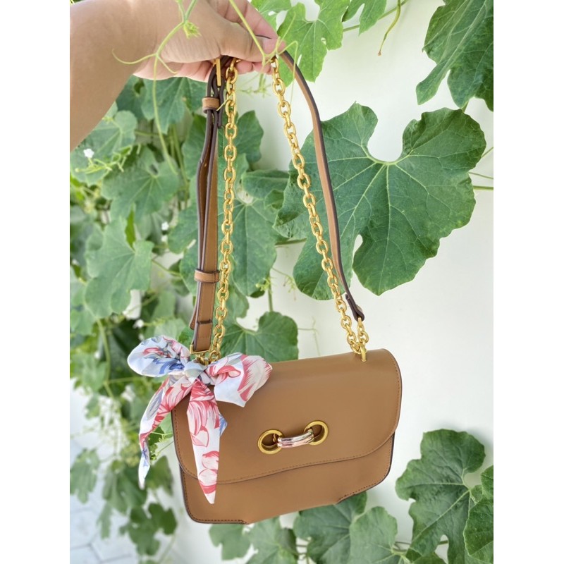 Scarf Double Strap Shoulder Bag