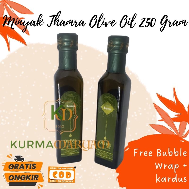 [ KM ] Terbaru THAMRA Olive Oil Evoo TOP QUALITY 250 ml | Minyak Zaitun Asli TURKI | Toko Kurma Mary