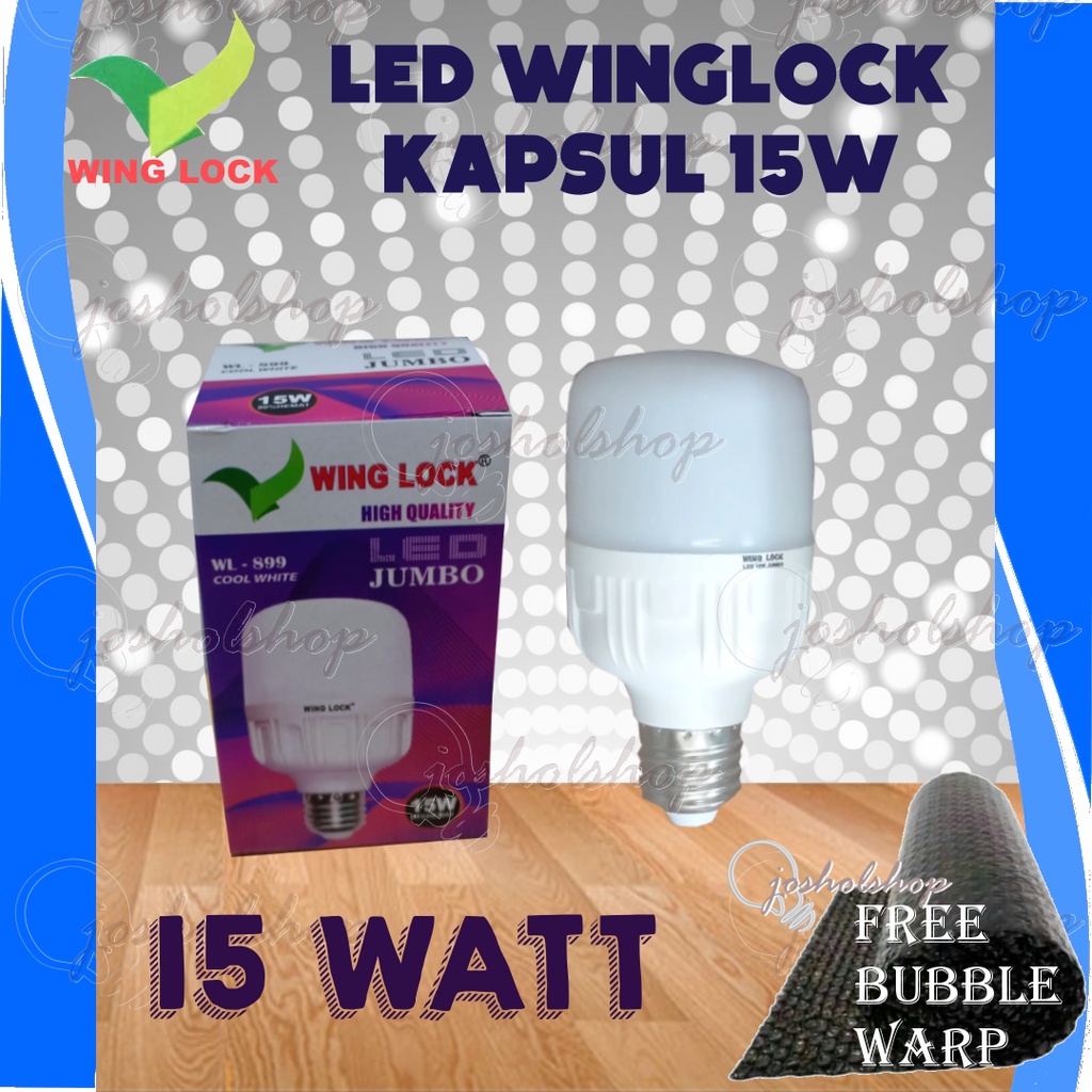 Winglock Lampu LED Tabung / Kapsul 15 Watt / 15W