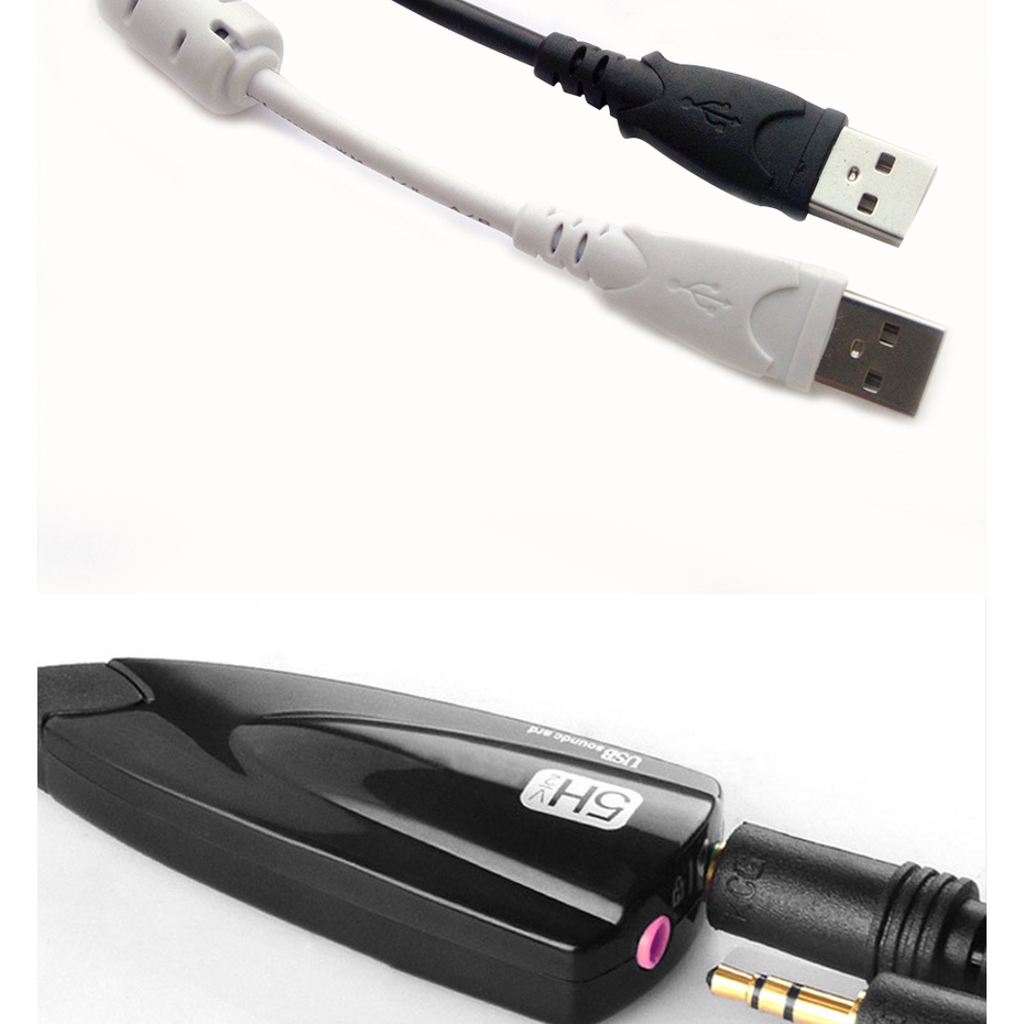 Sound Card USB Virtual 7.1 Channel dengan Chipset China - 5Hv2