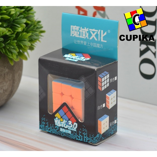 Rubik 3x3 meilong Gantungan Kunci 3 cm Kotak stickerless termurah