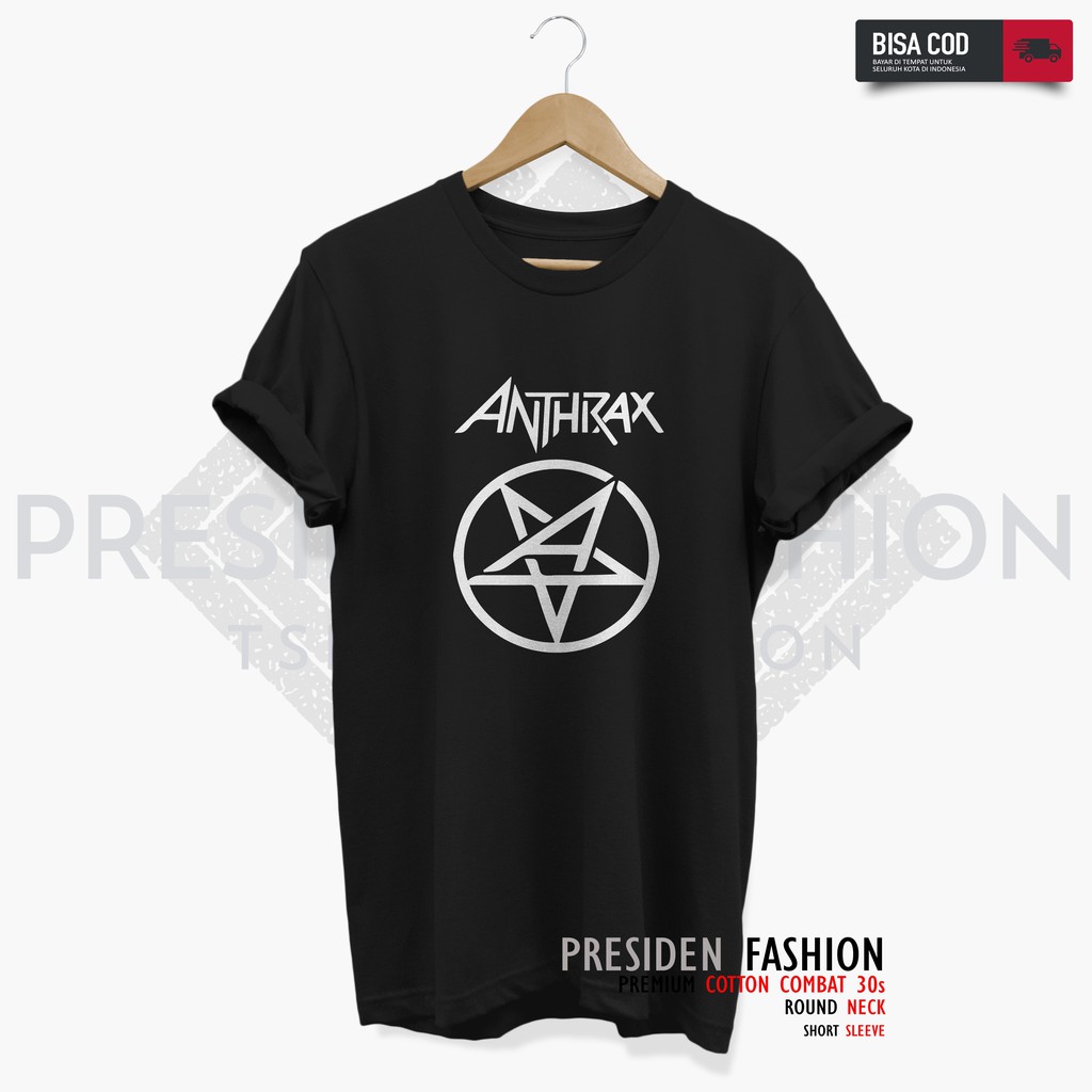 Presiden Fashion - Kaos Pria Distro Kaos Band ANTHRAX