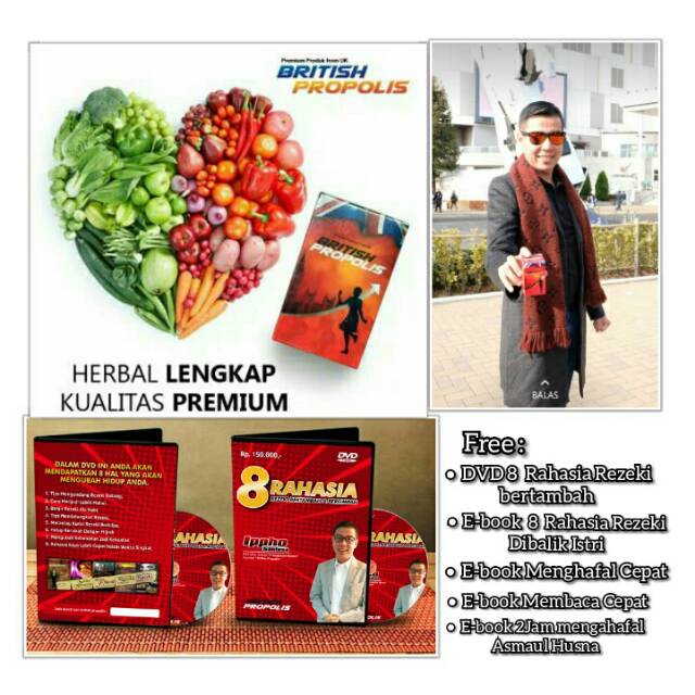 British Propolis l Bpro, Madu, Propolis Original 100%