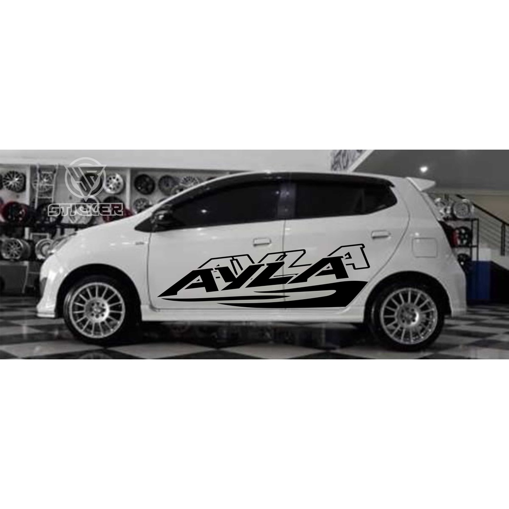 cutting sticker mobil keren terbaru mobil ayla agya jazz brio custom