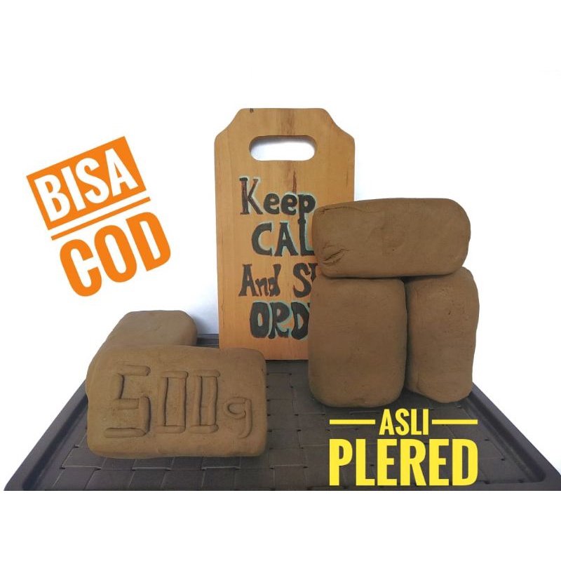 Tanah liat prakarya / tanah liat / tanah liat plered 500g / Ampo tanah liat