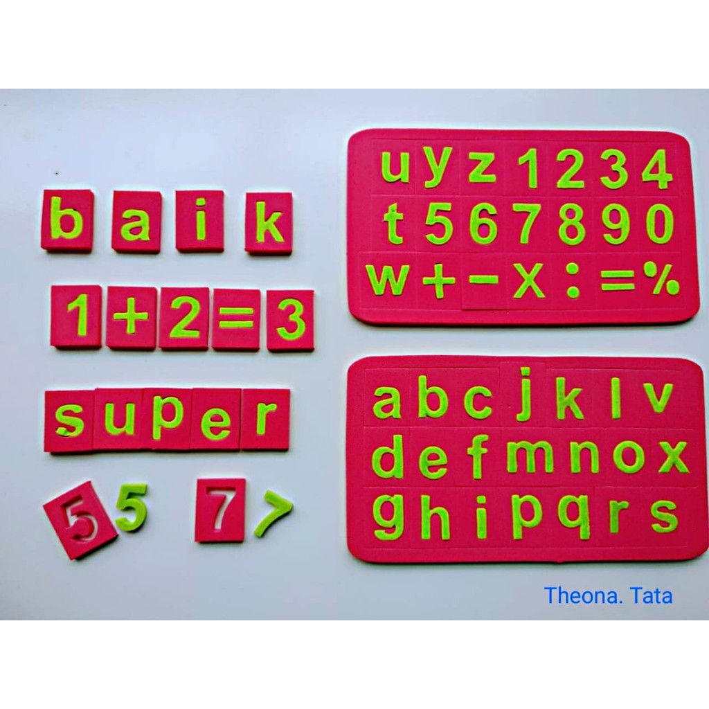 gratis Puzzle Eva / Abjad Mini / Angka dan Huruf