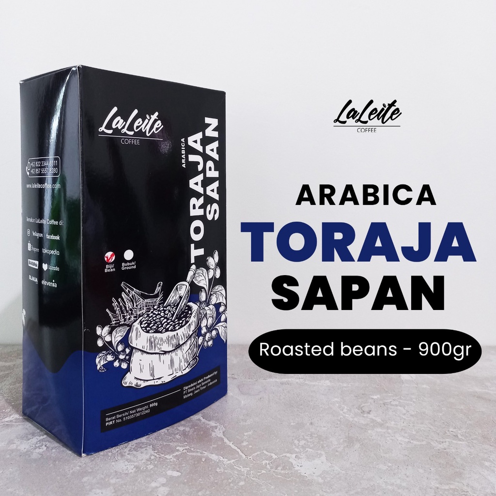 

Kopi Arabica Toraja Sapan 900g - Roastedbean (biji sangrai)