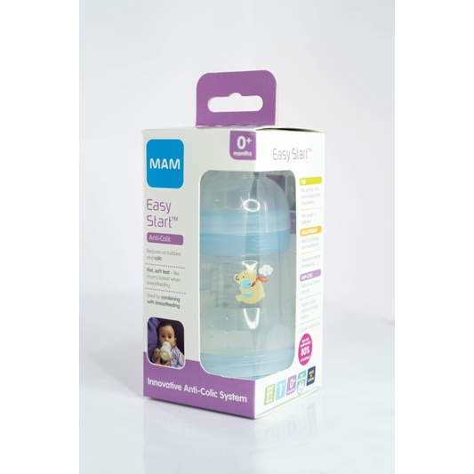 MAM EASY START Anti Colic Bottle 160 ml Botol Susu Wide Neck Anti Sedak / Anti Kolik 160ml NEW