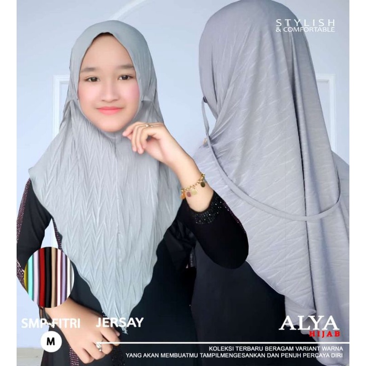 jilbab instan bergo anak SMP AlyaFitri by alya hijab