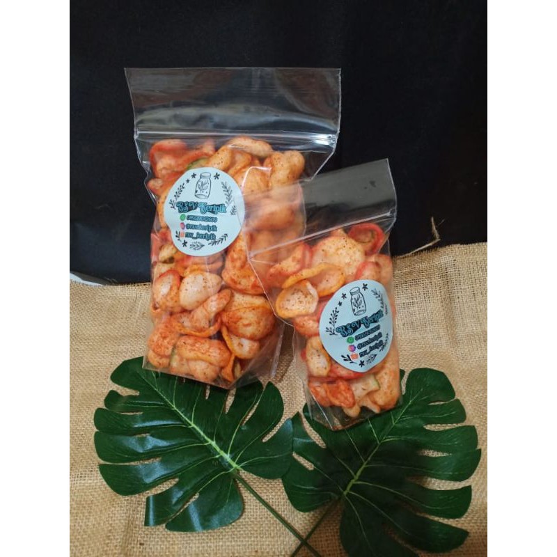 

(PROMO, GRATIS ONGKIR)Kerupuk Jablay Pedas 250gram