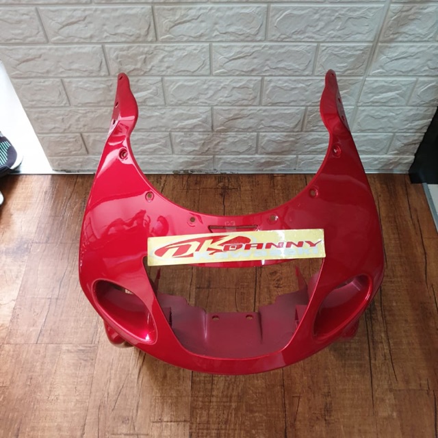 Fairing atas batok lampu ninja rr old merah metalik merah maroon original
