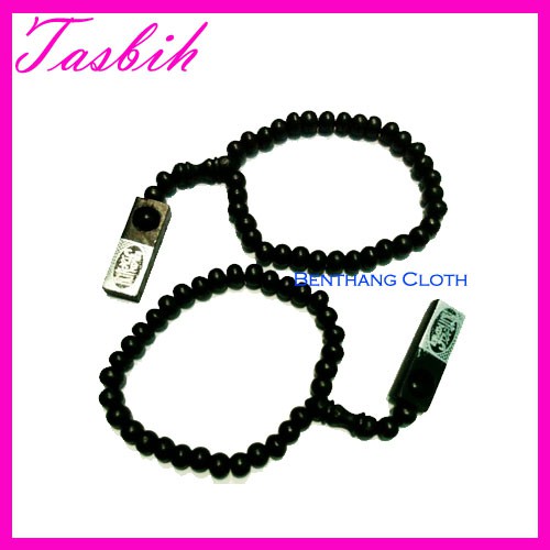 Tasbih Kayu Hitam-Merah-Coklat