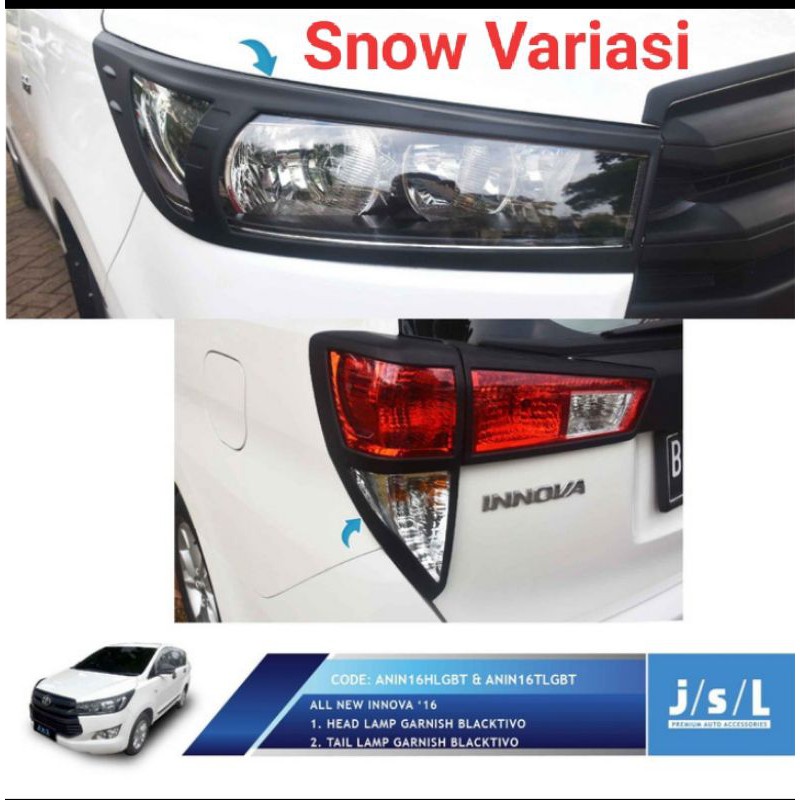 All New Innova 2016 paket garnis depan dan belakang blacktivo JSL