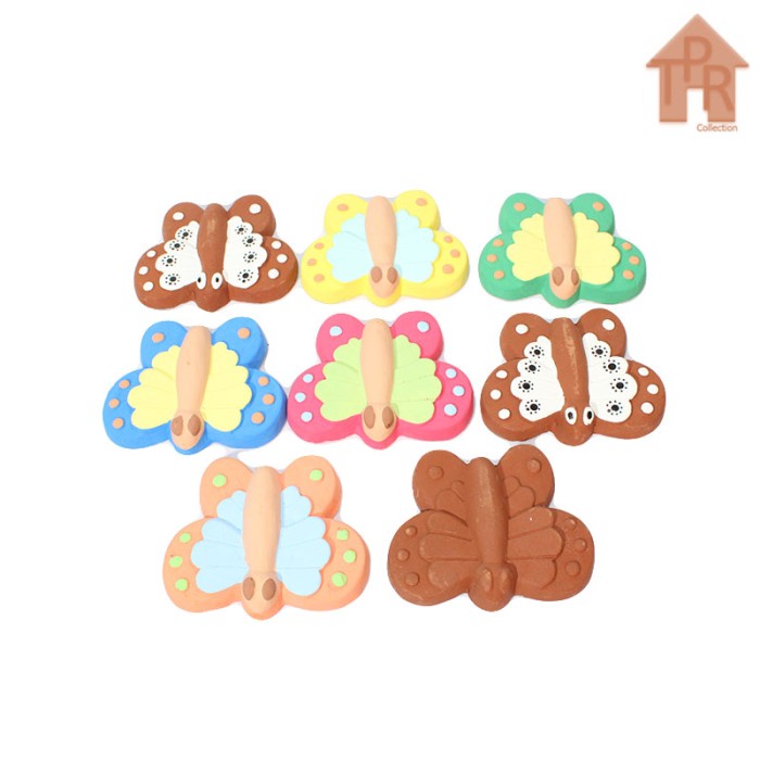 Prakarya - Tanah Liat Kupu-Kupu Tebal