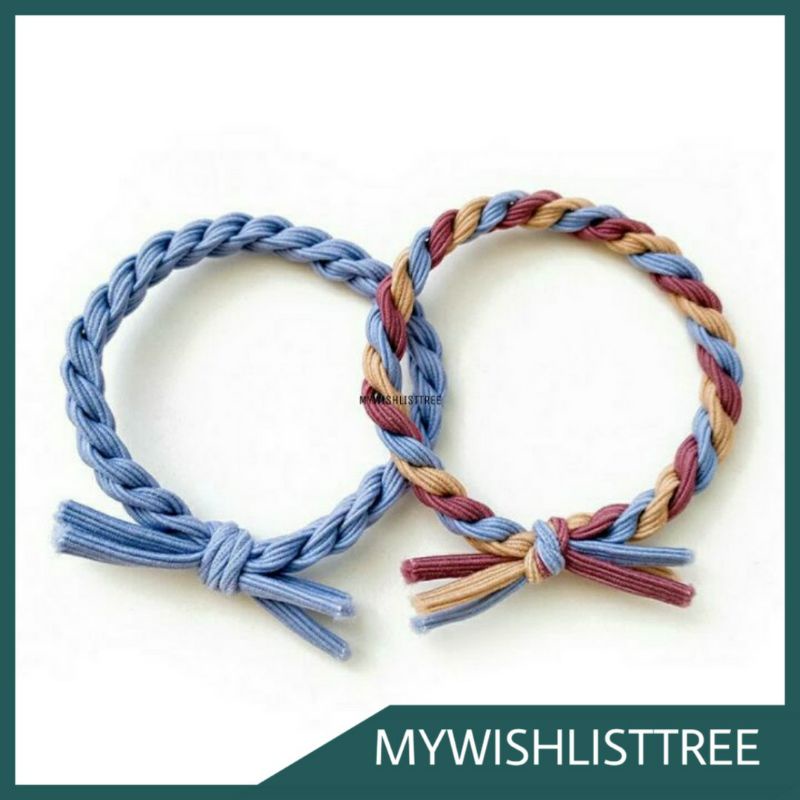 IKAT RAMBUT SPIN KOREA WARNA WARNI KARET TEBAL LEMBUT | IKATAN RAMBUT POLOS GAYA KOREA KASUL PEREMPU