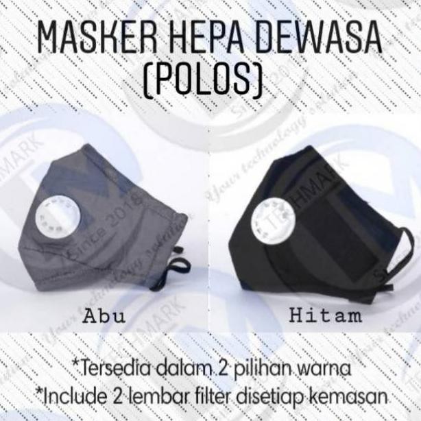 Masker Mulut Kain Filter Anti Debu Polusi Hepa Pm 2.5 3D Unisex