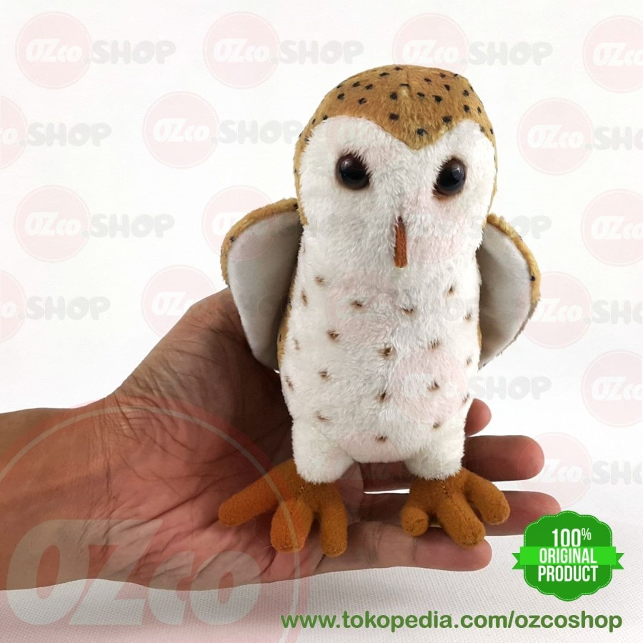 Boneka Hewan Burung Hantu Tyto Alba Barn Owl Animatoys OZco SOZ058