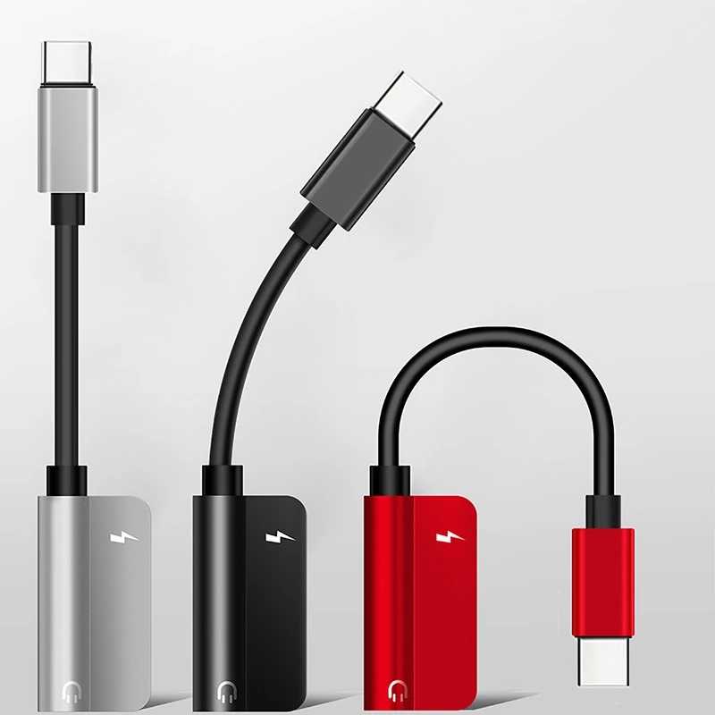 Untuk Headset USB-C Charger AdapterType-C Ke Jack Headphone 3.5mm