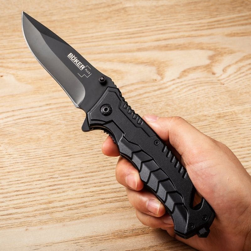 Pisau Lipat Pointed Head Boker Pisau Knifezer Portable Survival Knife