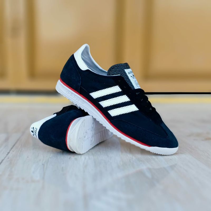 SEPATU ORIGINAL ADIDAS SL72 BLACK WHITE