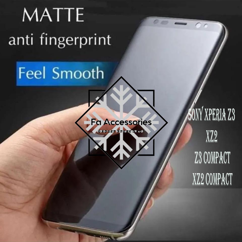 FA ANTI GORES JELLY HYDROGEL MATTE SONY XPERIA X 4,6 Z Z3 XZ2 XZ3 X ULTRA PERFORMANCE PREMIUM COMPACT SCREEN PROTECTOR