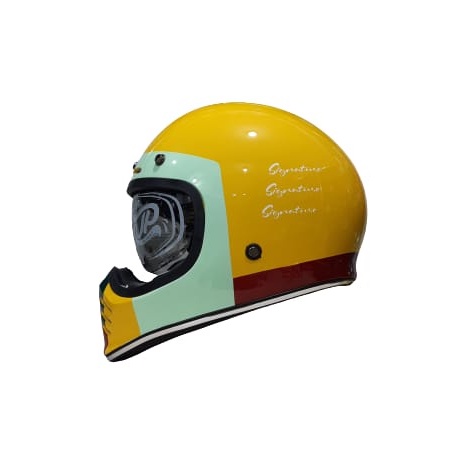 Helm Cakil JPX JP Signature Combi SG 08 Yellow Lemon ORIGINAL