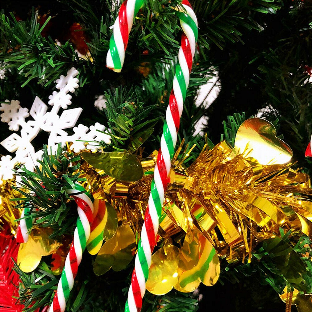 [ 10Pcs/Set Christmas Tree Hanging Candy Cane Pendant Tree Decorations  ]