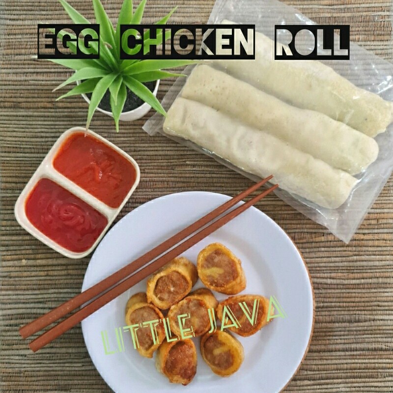 

Egg Chicken Roll Bento Homemade 3 lonjor ayam telur gulung