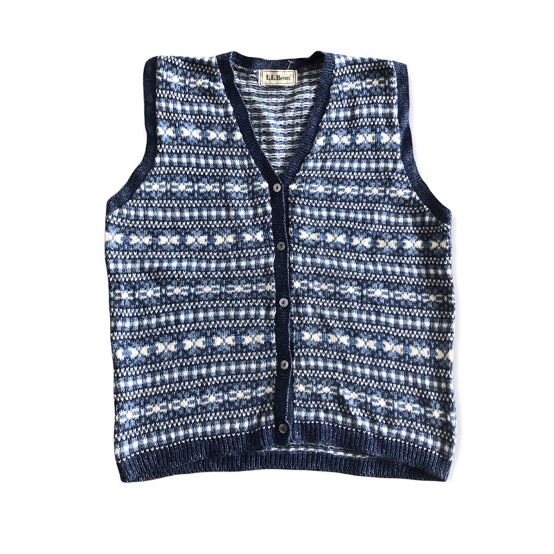 LL Bean knit vest rajut
