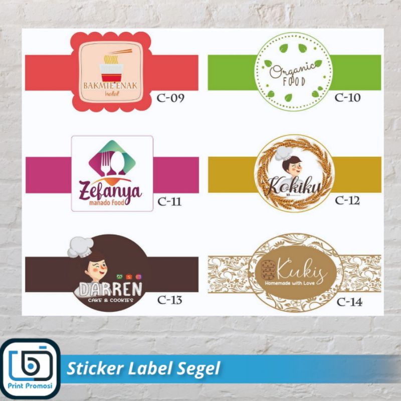 

Sticker Label Segel | Tempelan Kue | Label Toples