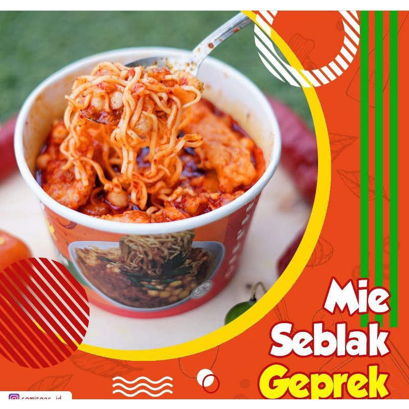 Mie Seblak Geprek Sami Raos Khas Garut Seblak Instant Kekinian 135 g