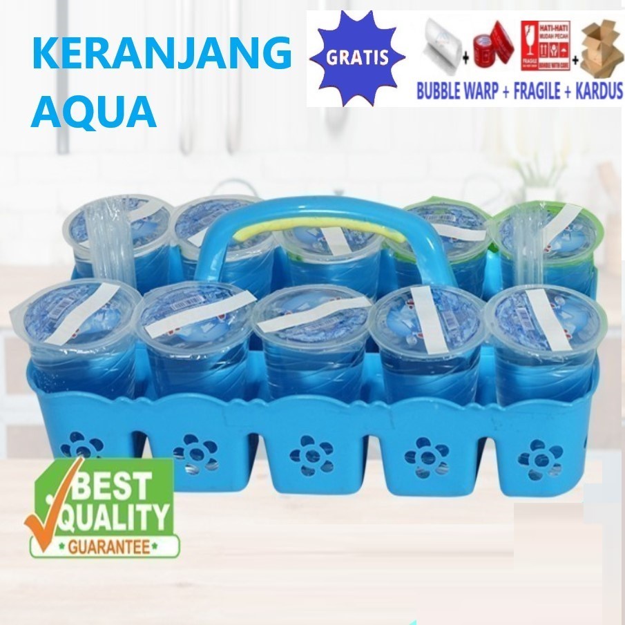 Rak keranjang Aqua gelas Stainless 16 Lubang / Keranjang Air Aqua Gelas