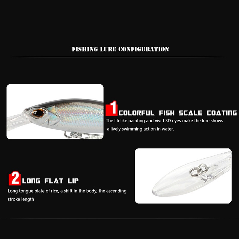1 Pc Umpan Pancing Hard Bait Bentuk Ikan Imitasi Ukuran 6g / 6cm
