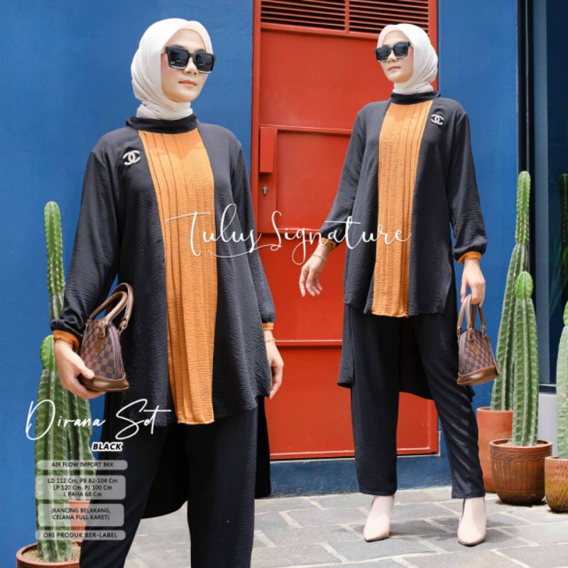 DIRANA SET BY TULUS SIGNATURE (ONE SET WANITA) Setelan wanita muslimah modern