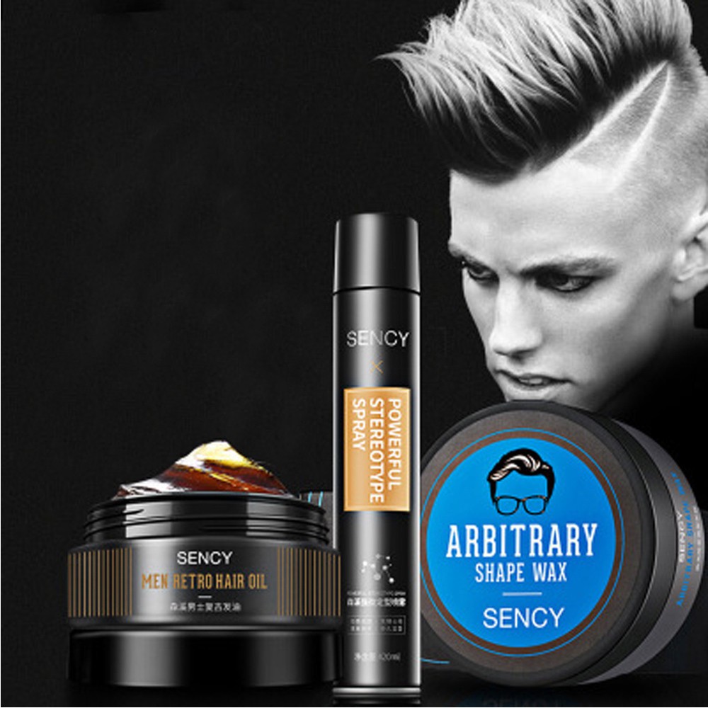 Sency Fashion Men Hair Model Long Lasting Random Style Spray Gel