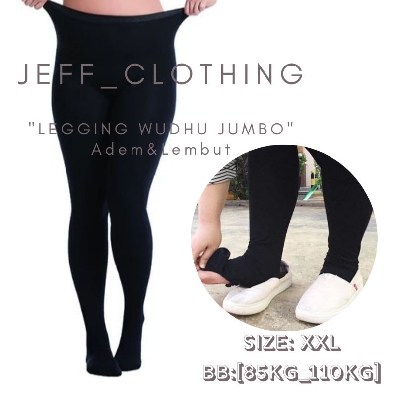 Leging Wudhu Jumbo Premium | Lejing Wudhu Jumbo | Legging Wudhu Jumbo | Laging Jumbo