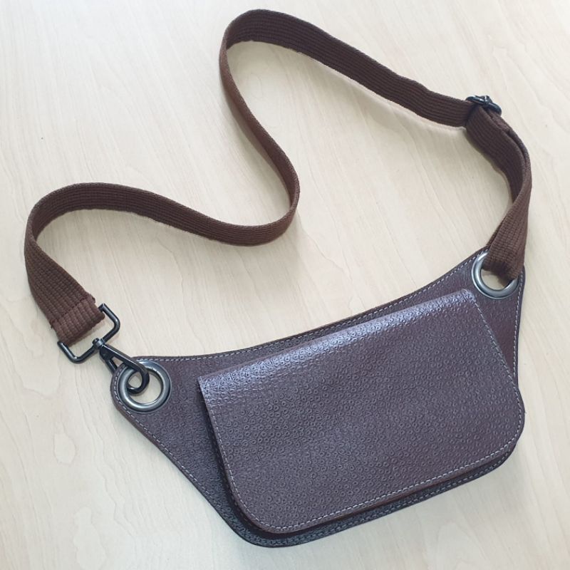 waistbag wanita casual kulit asli