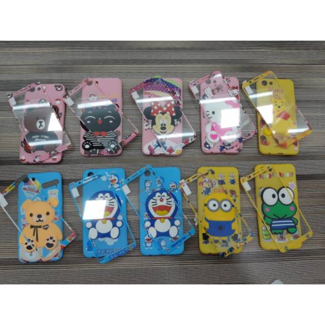 SOFT CASE LEMBUT5D BONEKA DISNEY PLUS TEMPERED GLASS FOR XIAOMI REDMI 6A