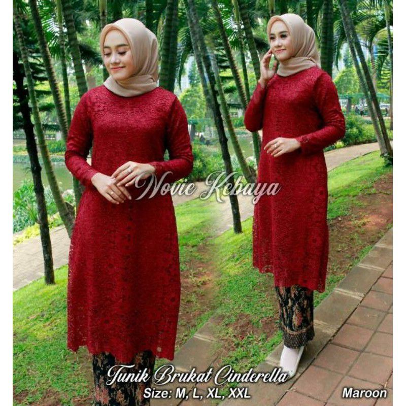 KEBAYA MODERN / TUNIK BRUKAT / SET KEBAYA MODERN / KEBAYA BRUKAT JUMBO / BAJU KEBAYA MODERN