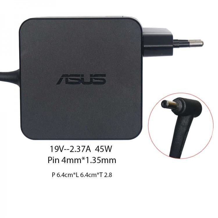 Charger adaptor 19v-2.37a dc 4.0x1.35mm 45w for laptop asus Ux21a ux31a ux32a x441 adp-45wh a - adapter notebook