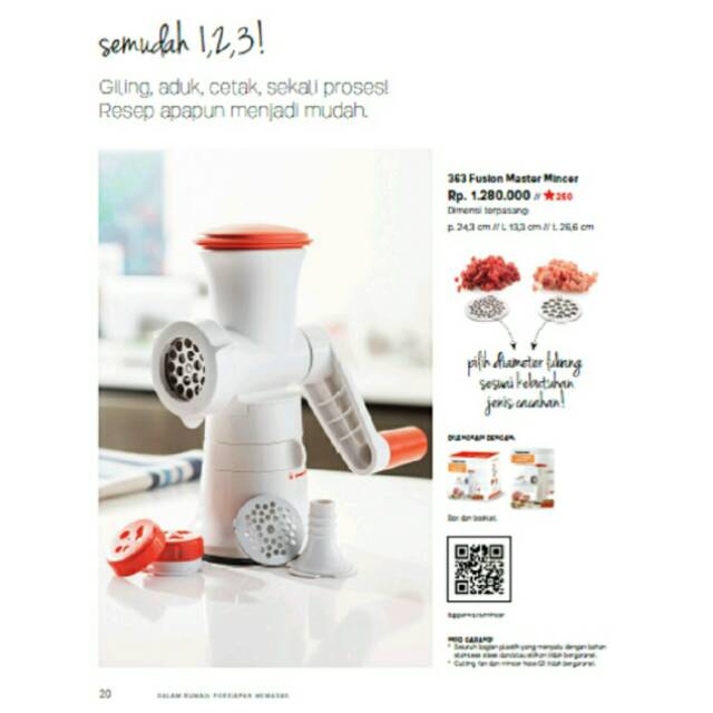 Tupperware Fusion master mincer