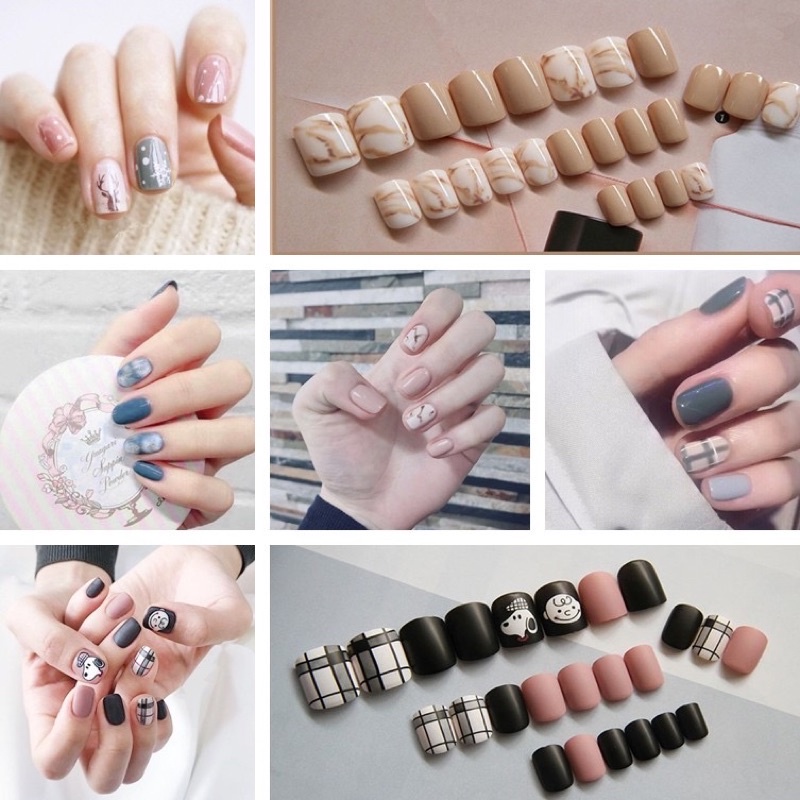 [24pcs/FREE LEM] KUKU PALSU / FAKE NAILS