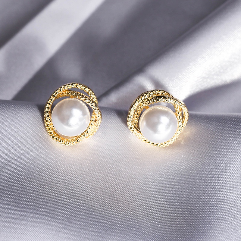 Anting Tusuk Sterling Silver 925 Dengan Mutiara Warna Permen Untuk Wanita