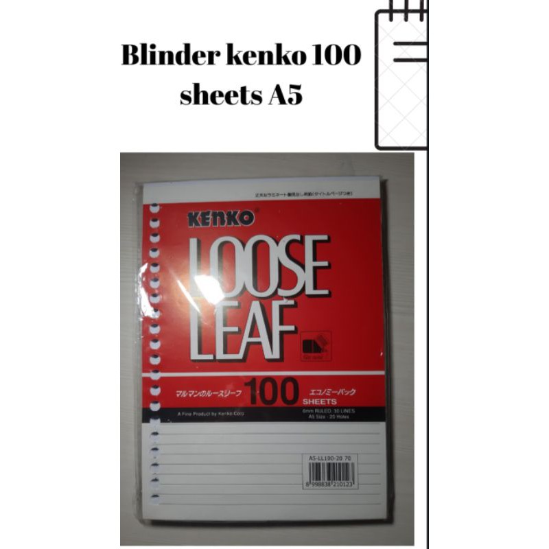 

kertas blinder merk kenko murah isi 100 lembar A5